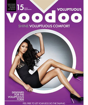 Voodoo Shine Voluptuous Comfort Sheers 3 Pack - Jabou Hosiery 