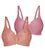 Triumph Embroidered Minimiser Bra 2 Pack - Rosebloom/Indian Summer Bras 