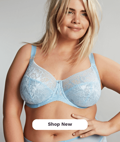 Plus Size Women's Front Close Wireless Posture Bra by Comfort Choice in  French Blue Lace (Size 40 DDD) in 2023