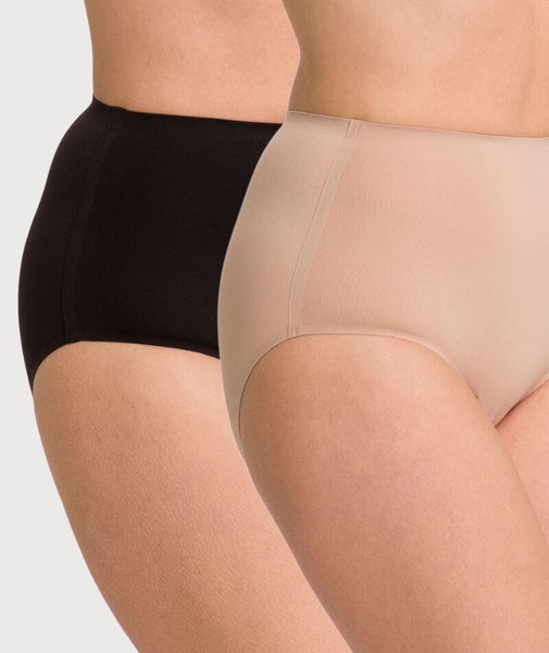 Underbliss Invisibliss No Show Seamless Full Brief 2 pack - Nude