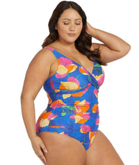 Artesands Au Contraire Delacroix Cross Front D-G Cup One Piece Swimsuit - Blue Swim 