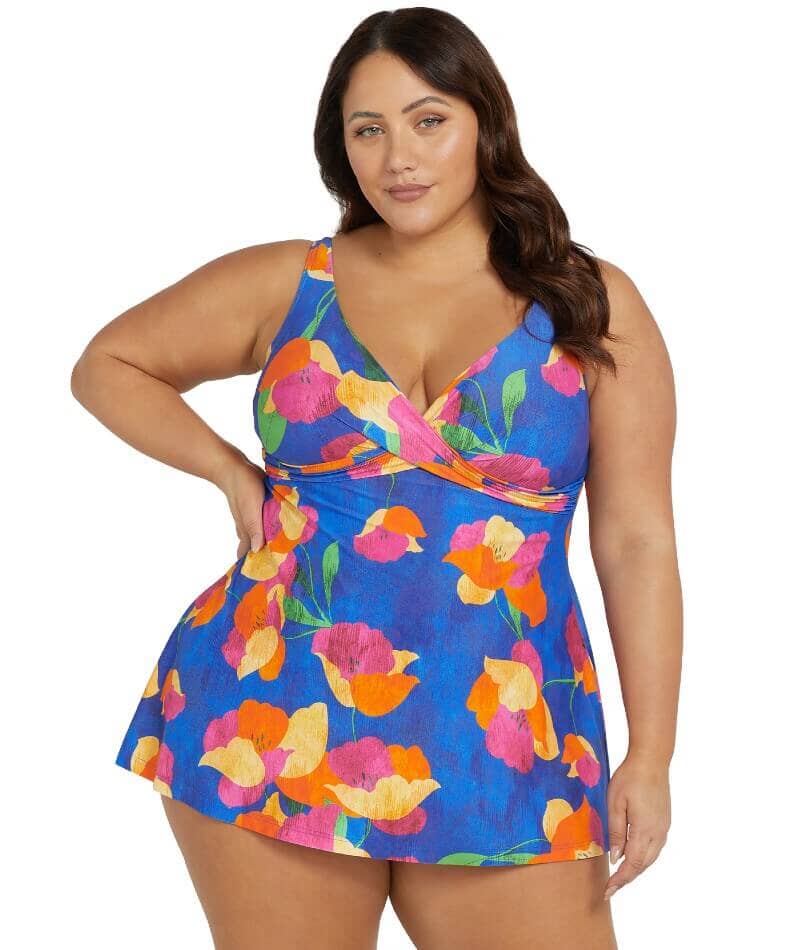 Artesands Au Contraire Delacroix Cross Over D-G Cup Swimdress - Blue Swim 