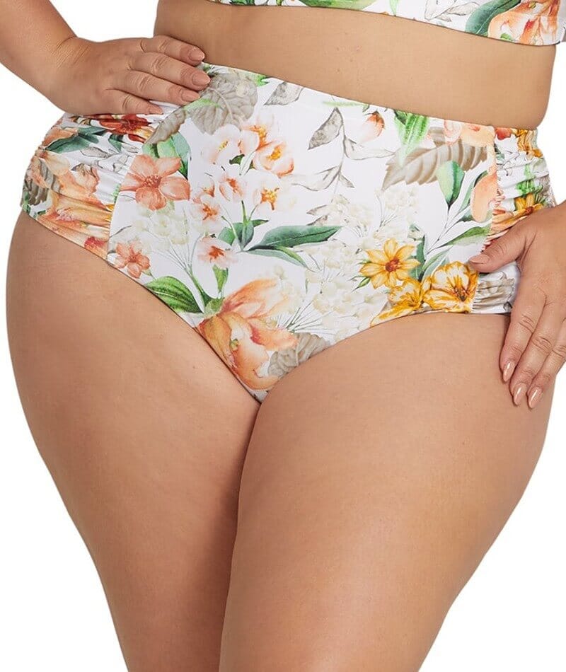 Artesands La Dolce Vita Botticelli High Waist Swim Brief - White Swim 