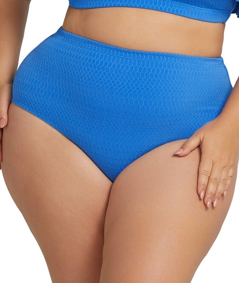 Artesands Nefertiti Renoir High Waist Swim Brief - Blue Swim 