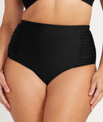 Artesands Hues Botticelli High Waist Swim Pant- Black Swim 