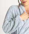 Ava & Audrey Betty Jacquard Fleece Robe - Denim Sleep / Lounge 