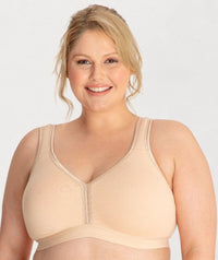 Ava & Audrey Faye Cotton Wire-free Support Bra 3 Pack - Frappe Bras 
