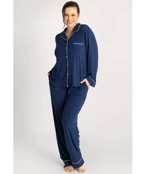 Ava & Audrey Maddison Knit Lounge PJ Set - Navy Sleep / Lounge 