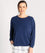 Ava & Audrey Maddison Knit Slouch LS Tee - Navy Sleep / Lounge 