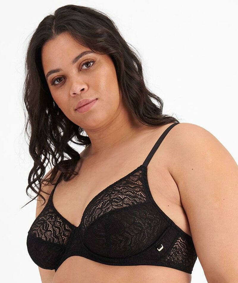 Berlei Because Lace Lightweight Bra, Black, B-F - Bras