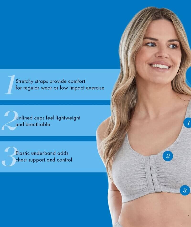 Impact Free  Wirefree cotton support for fuller cups Sport Bras