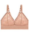 Glamorise Bramour Gramercy Luxe Lace Wire-Free Bralette - Cappuccino Bras 