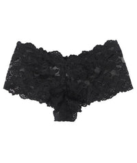 Curvy Floral Lace Brief - Black Knickers 