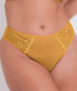 Curvy Kate Centre Stage Deep Thong - Turmeric Yellow Knickers 