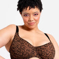 Curvy Kate Cool Cat Scooped Balcony Bra - Leopard Brown