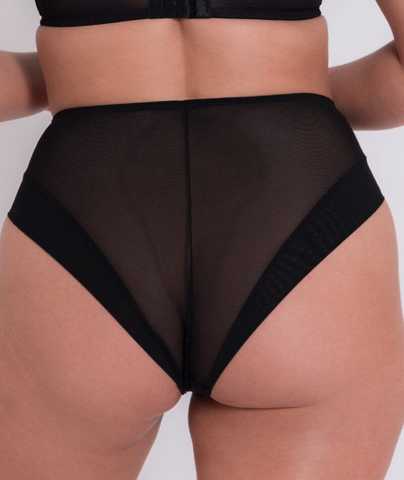 Curvy Kate Enclose High Waist Brief - Black Knickers 