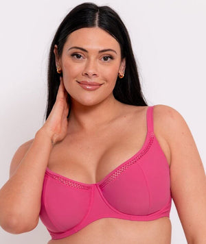 Curvy Kate First Class Balcony Bikini Top - Pink Swim 