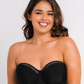 Curvy Kate First Class Bandeau Bikini Top - Black