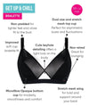 Curvy Kate Get Up And Chill Wire-Free Bralette - Black Bras 