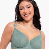 Curvy Kate Happy Boobs Balcony Bra - Sage Green