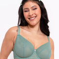 Curvy Kate Happy Boobs Balcony Bra - Sage Green