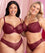 Curvy Kate Lace Daze Balcony Bra - Claret Red Bras 