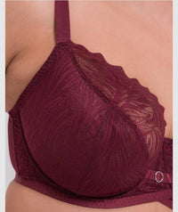 Curvy Kate Lace Daze Balcony Bra - Claret Red Bras 