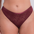 Curvy Kate Lace Daze Brazilian Brief - Claret Red