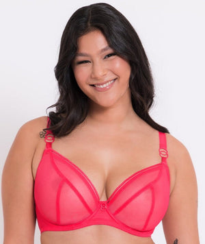 Curvy Kate Lifestyle Plunge Bra - Bright Pink Bras 