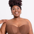 Curvy Kate Luxe Strapless Bra - Caramel