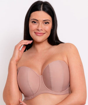 Curvy Kate Luxe Strapless Bra - Latte Bras 