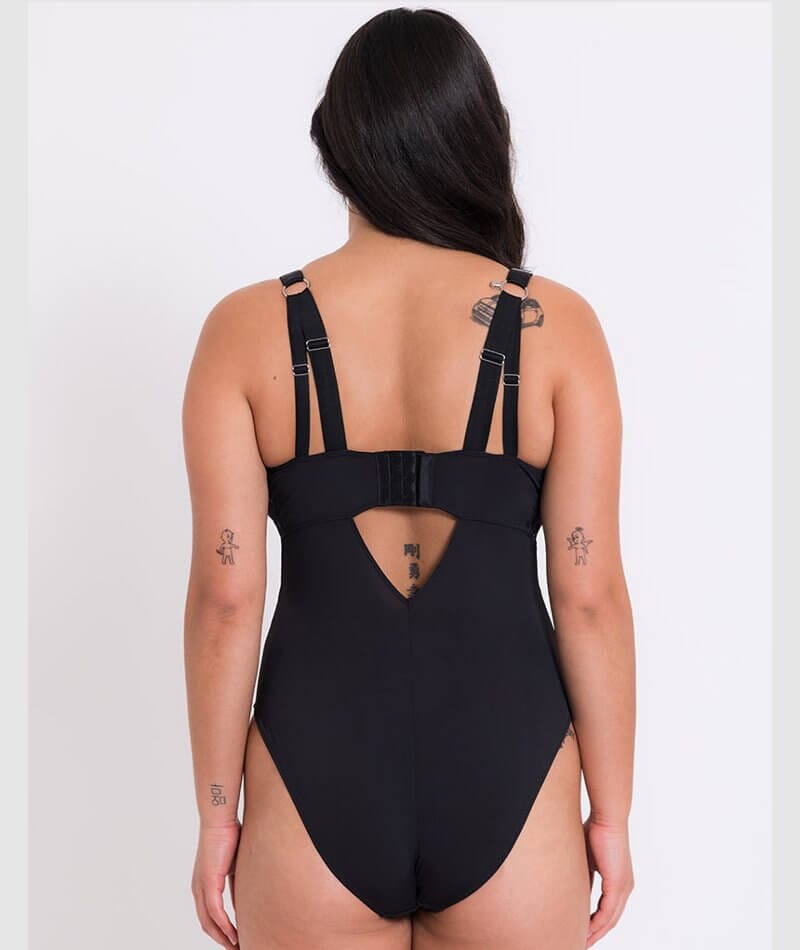 Curvy Kate Non-Stop Stretch Body - Black/Pink Bodysuits & Basques 