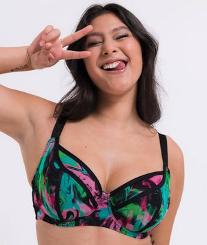 Curvy Kate Reality Check Balcony Bra - Print Mix Multicolour Bras 