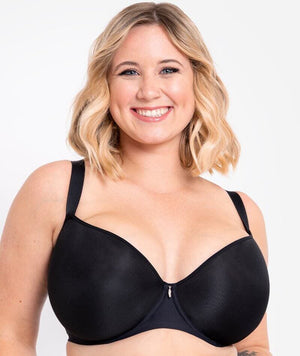 Curvy Kate Smoothie Spacer T-Shirt Plunge Bra - Black Bras 