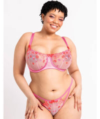 Curvy Kate Strawberry Crush Balcony Bra - Pink Multi Bras 