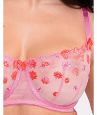 Curvy Kate Strawberry Crush Balcony Bra - Pink Multi Bras 