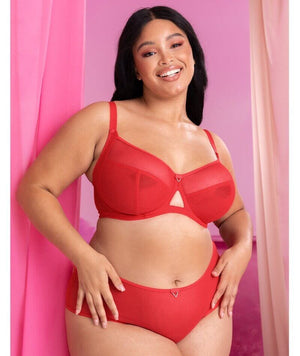 Victory Balcony Bra Poppy Red @ TKD Lingerie