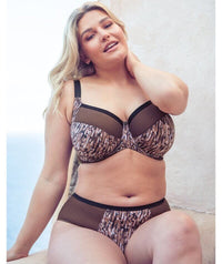 Curvy Kate Wonderfully Full Cup Bra - Cocoa Print Brown Bras 