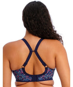 Elomi Energise Underwired Sports Bra - Navy Geo Bras 