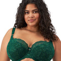 Elomi Brianna Underwire Padded Half Cup Bra - Rainforest