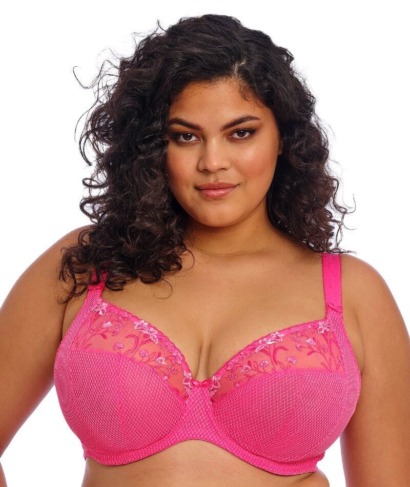 Elomi Charley Underwire Plunge Bra - Pink Bras 