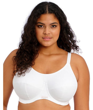 Elomi Energise Underwired Sports Bra - White Bras 