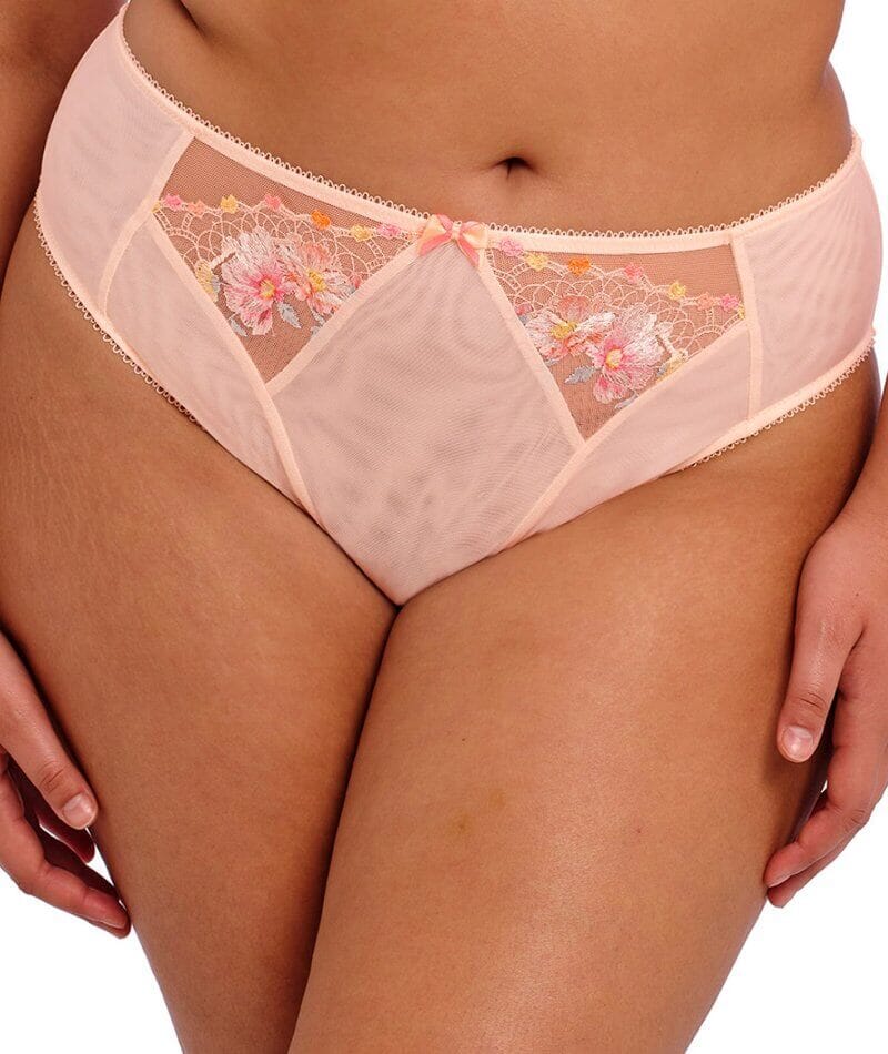 Elomi Himari High Leg Brief - Peach Whisper Knickers 