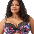 Elomi Lucie Underwire Stretch Plunge Bra - Cherry Blossom