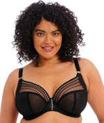 Elomi Matilda Underwired Plunge Bra - Black Bras 