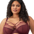 Elomi Sachi Underwired Plunge Bra - Cabernet