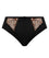 Elomi Teagan High Leg Brief - Black/Almond Knickers 