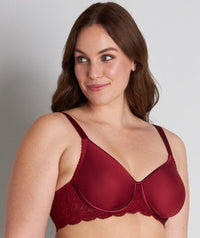 Fayreform Lace Perfect Contour Spacer Bra - Biking Red Bras 