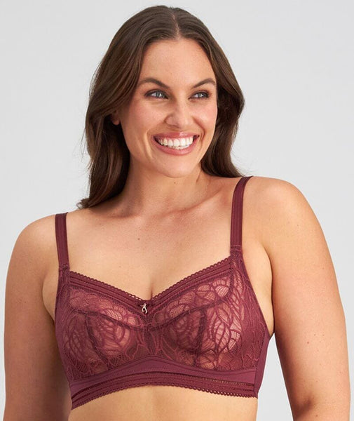 Fayreform Lace Perfect Contour Spacer Bra - Biking Red - Curvy