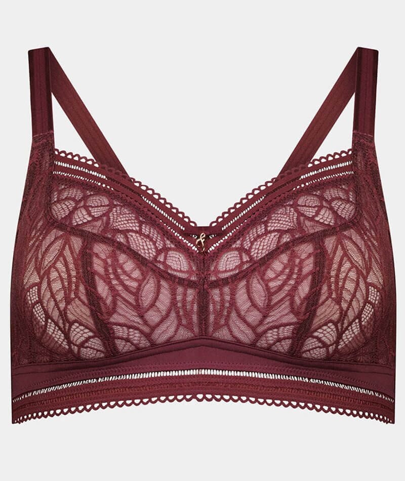 Fayreform Mysterious Wire Free Bra Windsor Wine Curvy